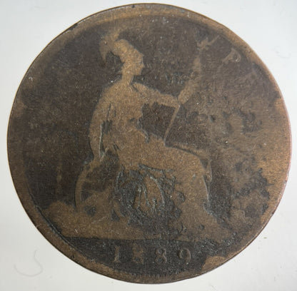 1889 Victoria One Penny Coin | Collectable Grade