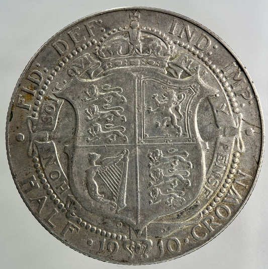 1910 Edward VII Half - Crown Silver Coin | Very High Grade