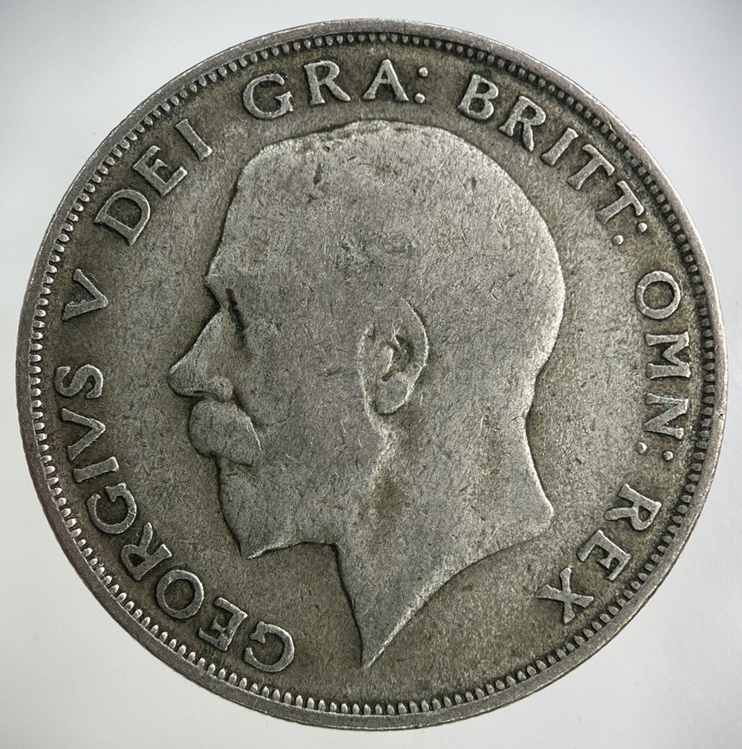 1921 George V Half - Crown Silver Coin | Fine Collectable Grade