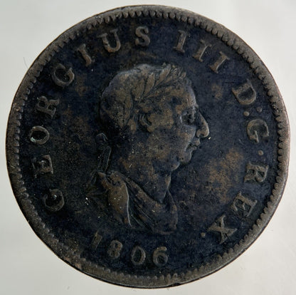 1806 George III 3rd Half - Penny Coin | Collectable Grade