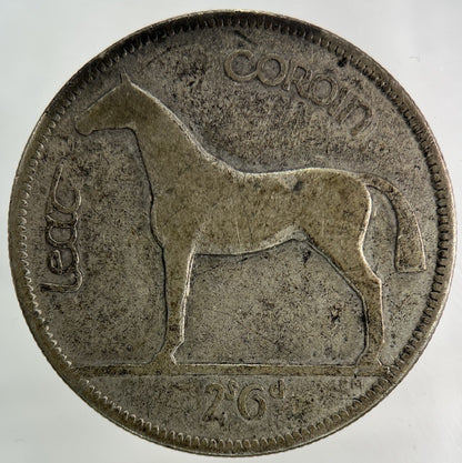1928 Irish Half - Crown Horse Silver Coin | Collectable Grade