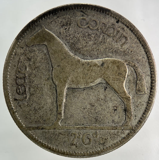 1928 Irish Half - Crown Horse Silver Coin | Collectable Grade