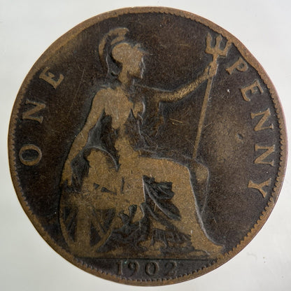 1902 Edward VII One Penny Coin | Collectable Grade