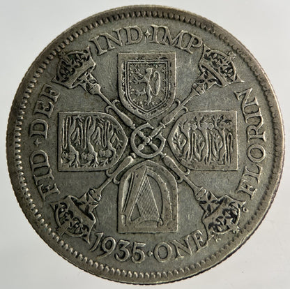 1935 George V Florin Silver Coin | Fine Collectable Grade