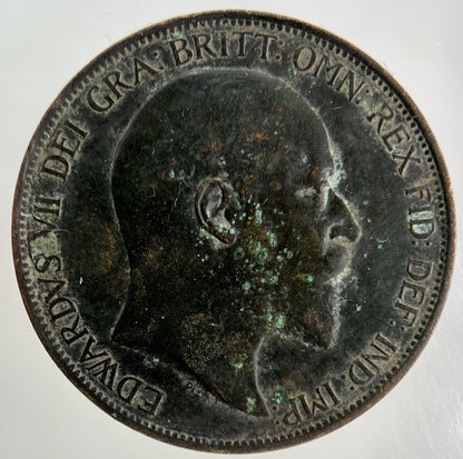 1902 Edward VII One Penny Coin | Fine Collectable Grade