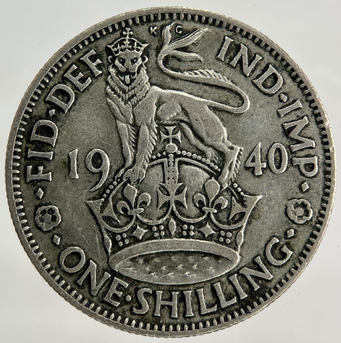 1940 George VI Shilling Silver Coin | Fine Collectable Grade