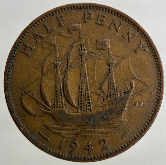 1942 George VI Half - Penny Coin | Collectable Grade