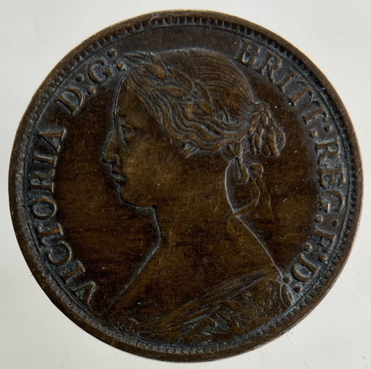 1873 Victoria Farthing Coin | Fine Collectable Grade