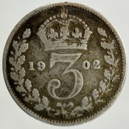 1902 Edward VII Threepence Silver Coin | Collectable Grade