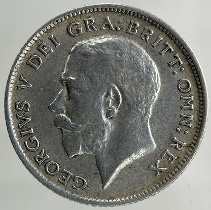 1916 George V Sixpence Silver Coin | Very High Grade