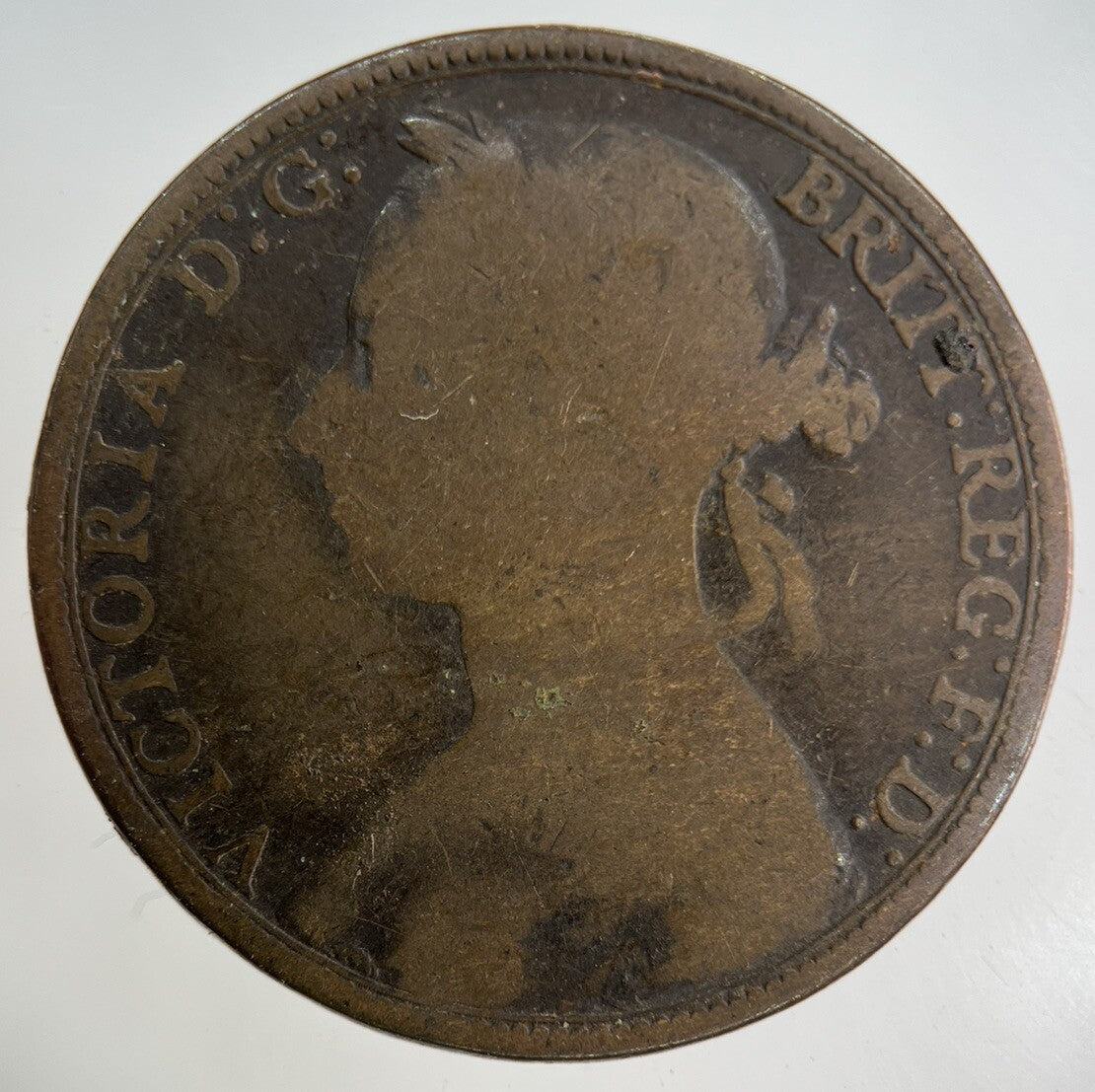 1892 Victoria One Penny Coin | Collectable Grade
