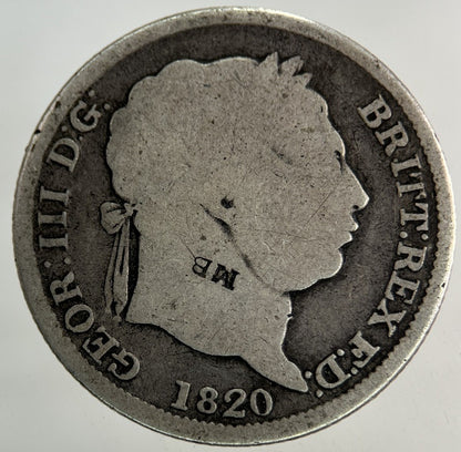 1820 George III 3rd Shilling Silver Coin | Collectable Grade