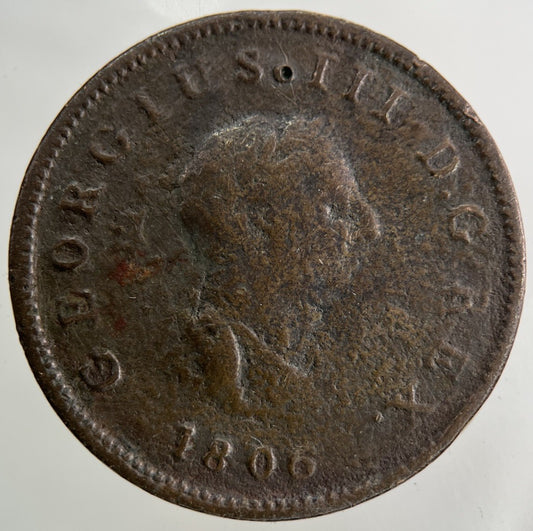 1806 George III 3rd Half - Penny Coin | Collectable Grade