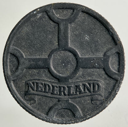 1942 Netherlands 1 Cent Coin | Fine Collectable Grade