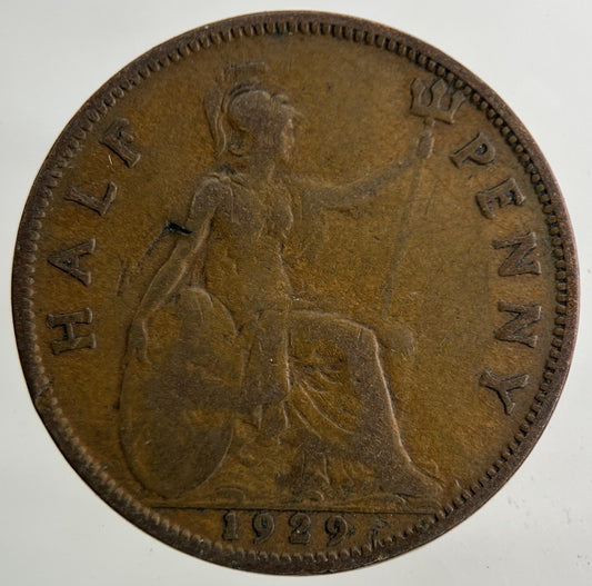 1929 George V Half - Penny Coin | Collectable Grade