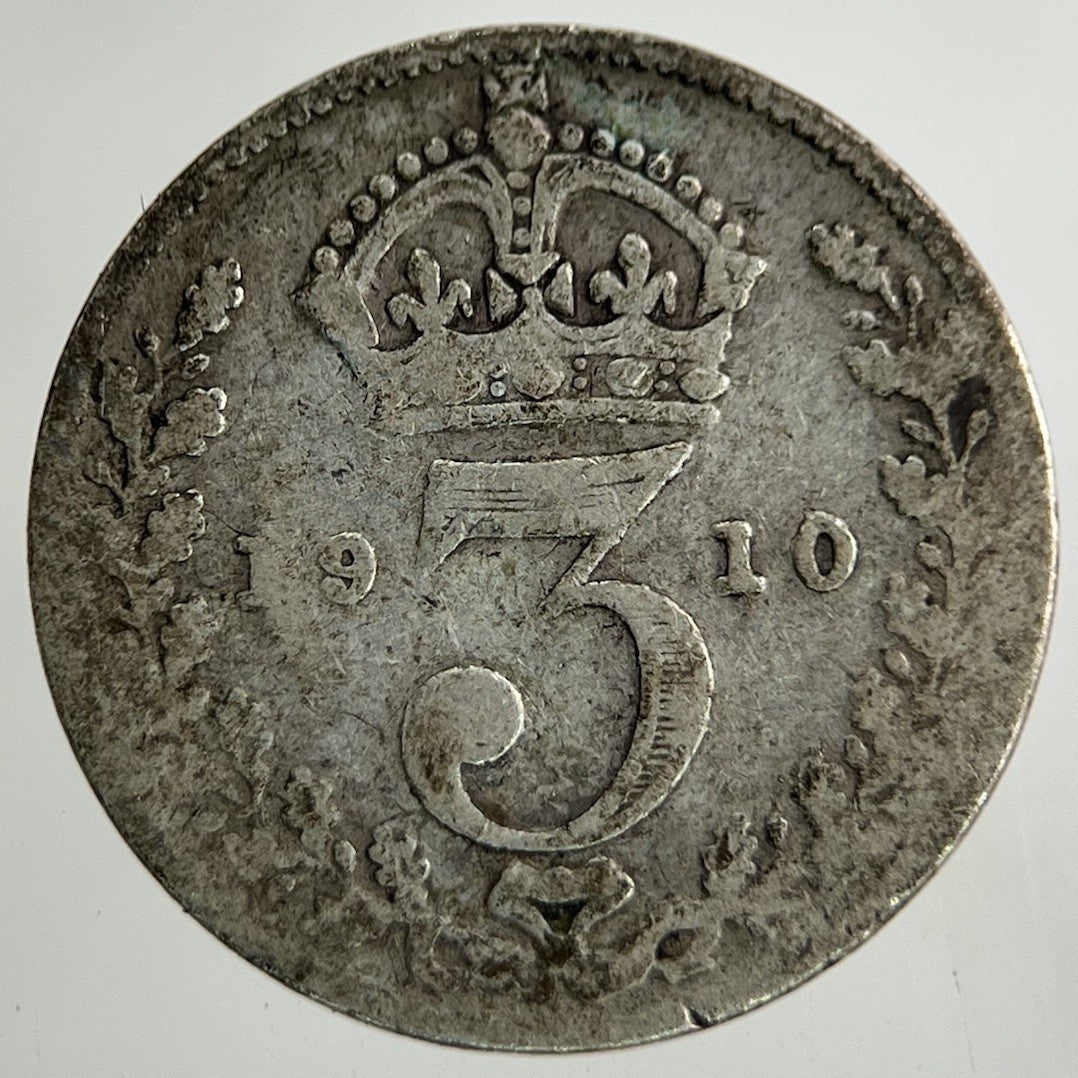 1910 Edward VII Threepence Silver Coin | Collectable Grade