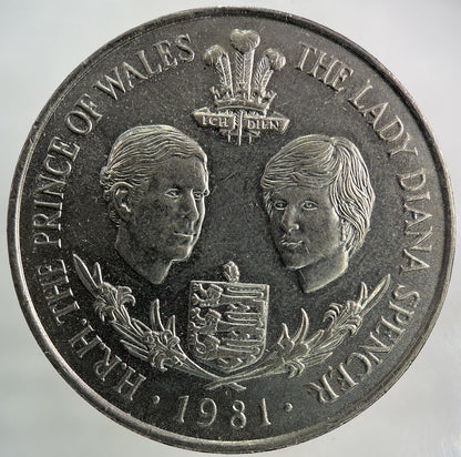 1981 Guernsey 25 Pence Crown Coin | Fine Collectable Grade