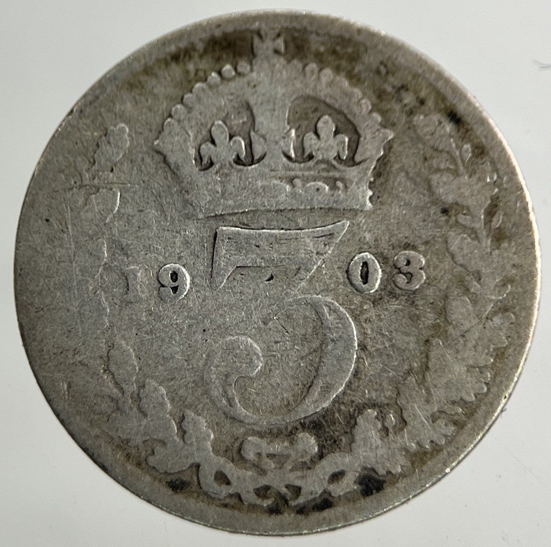 1903 Edward VII Threepence Silver Coin | Collectable Grade