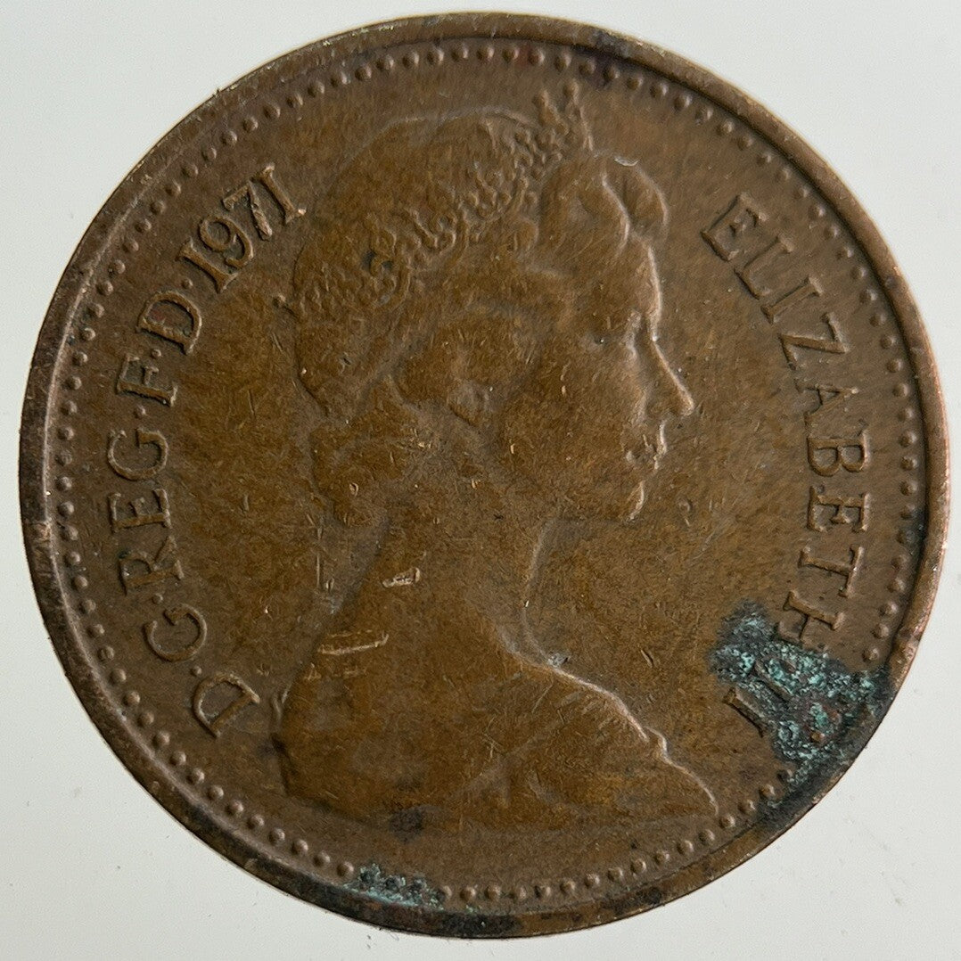 1971 Elizabeth II 2nd New 1/2 Half - Penny Coin | Fine Collectable Grade