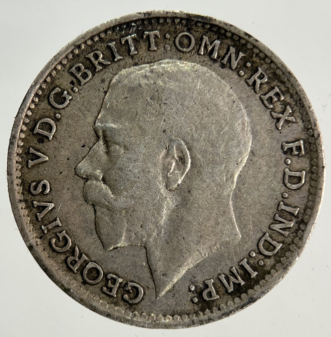 1917 George V Threepence Silver Coin | Fine Collectable Grade