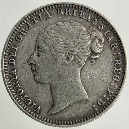 1877 Victoria Sixpence Silver Coin | Very High Grade