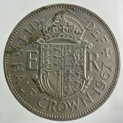 1967 Elizabeth II 2nd Half - Crown Coin | Fine Collectable Grade