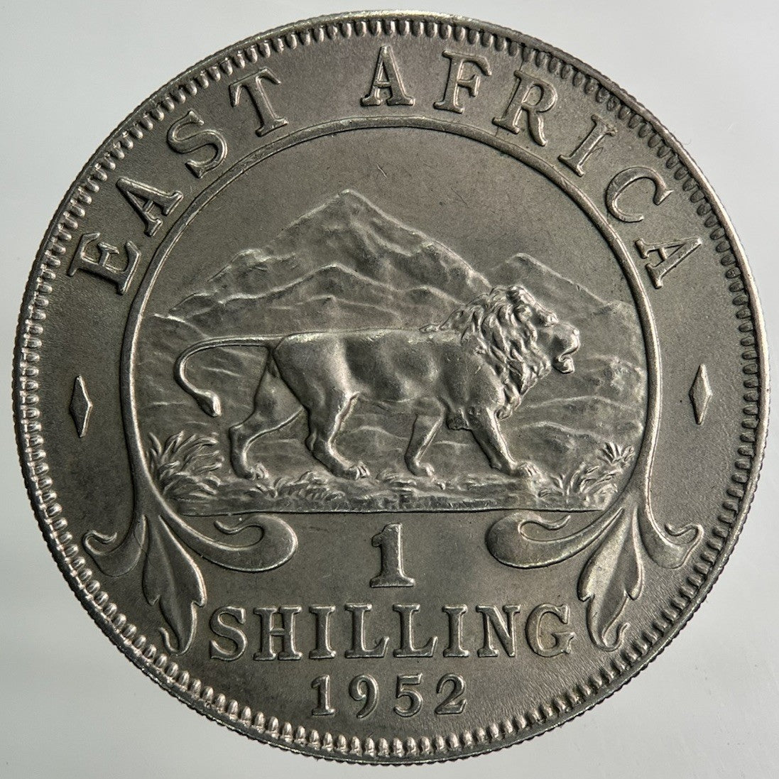 1952 East Africa 1 Shilling Coin | UNC Very Fine Grade