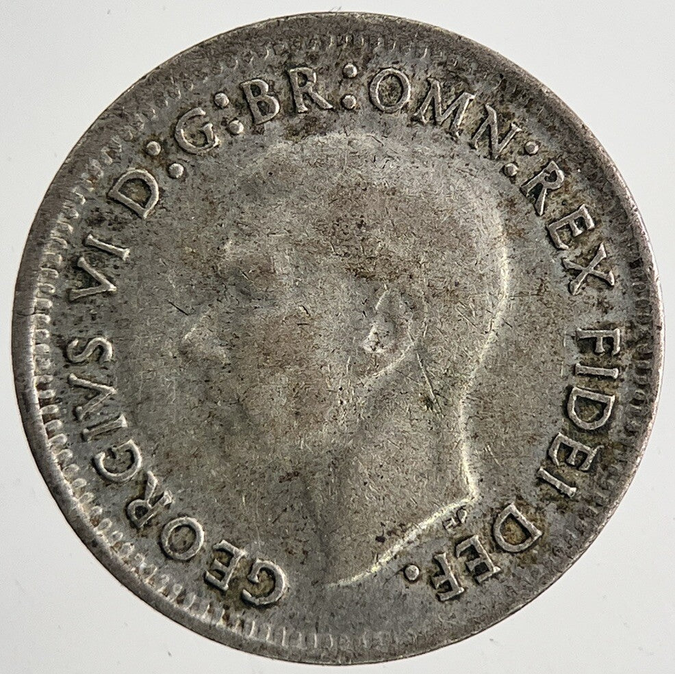 1949 Australia Threepence Silver Coin | Fine Collectable Grade | a9585