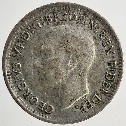 1949 Australia Threepence Silver Coin | Fine Collectable Grade | a9585