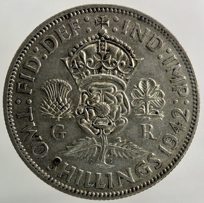 1942 George VI Florin Silver Coin | Fine Collectable Grade