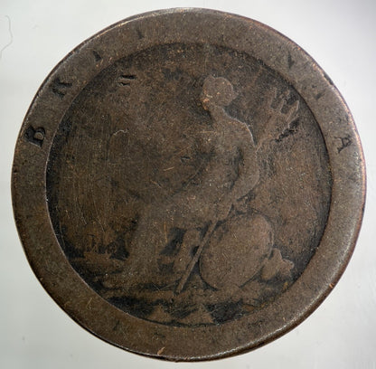 1797 George III 3rd Cartwheel One Penny Coin | Fair Grade