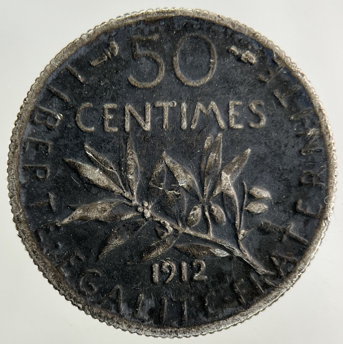 1912 France 50 Centimes Silver Coin | Collectable Grade