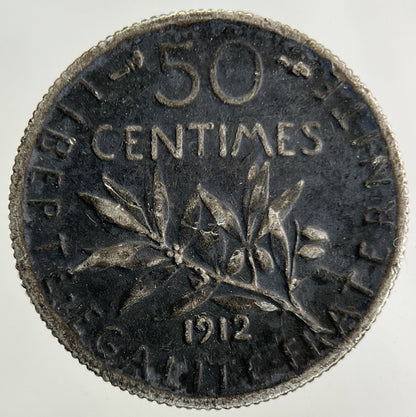 1912 France 50 Centimes Silver Coin | Collectable Grade