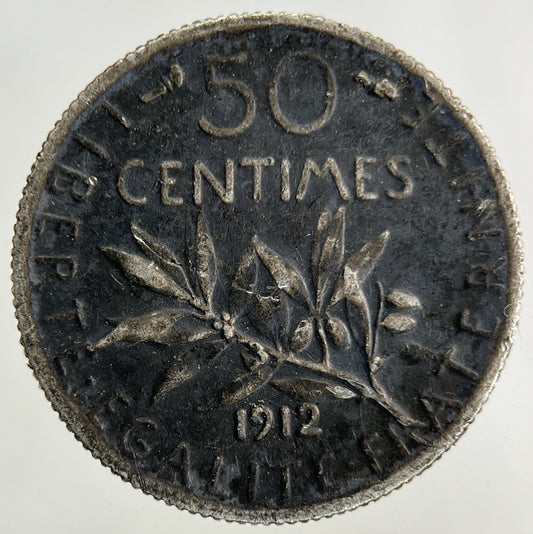 1912 France 50 Centimes Silver Coin | Collectable Grade