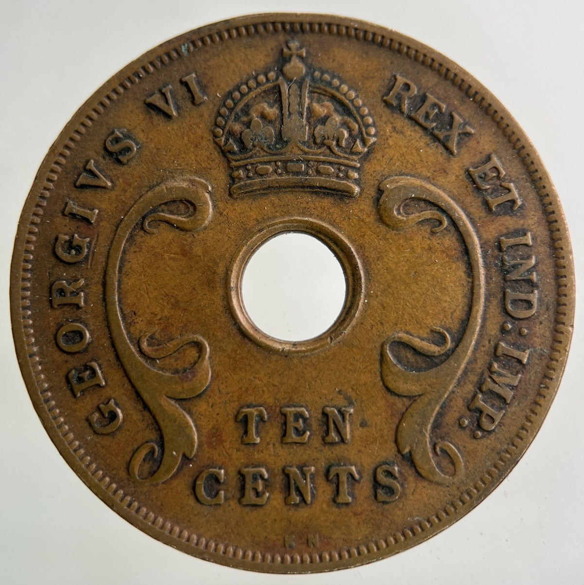 1937 East Africa Ten Cents Coin | Fine Collectable Grade