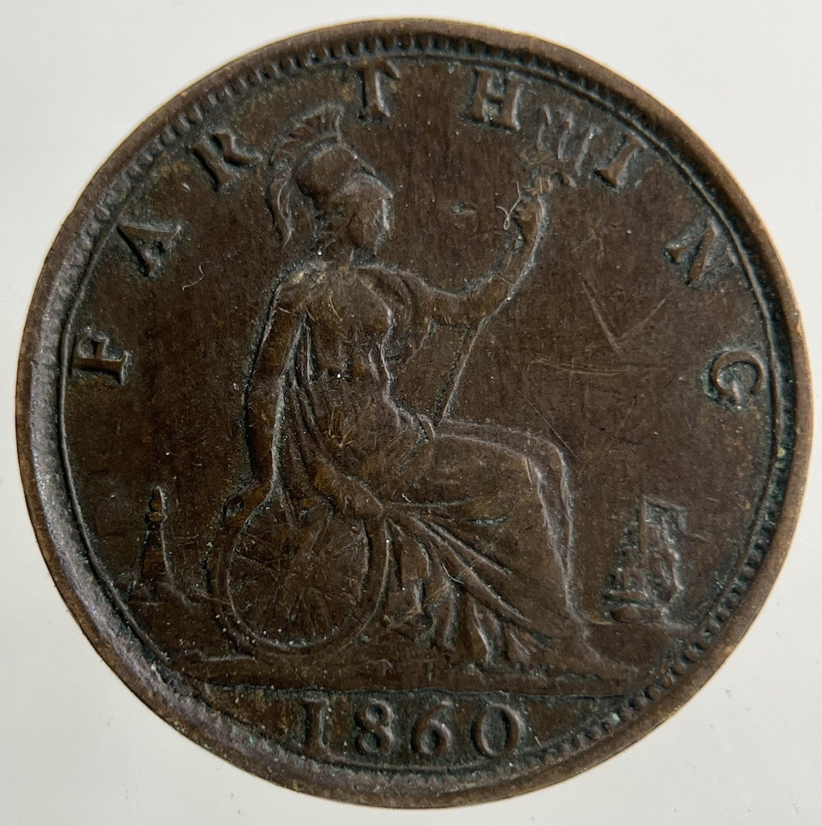 1860 Victoria Farthing Coin | Collectable Grade