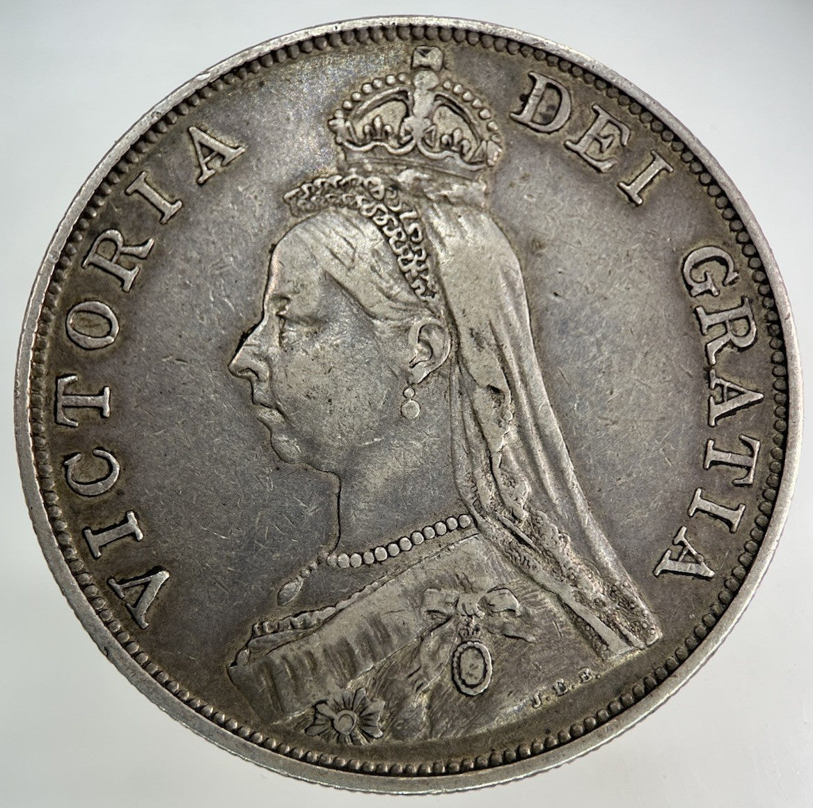 1889 Victoria Double Florin Silver Coin | Very High Grade