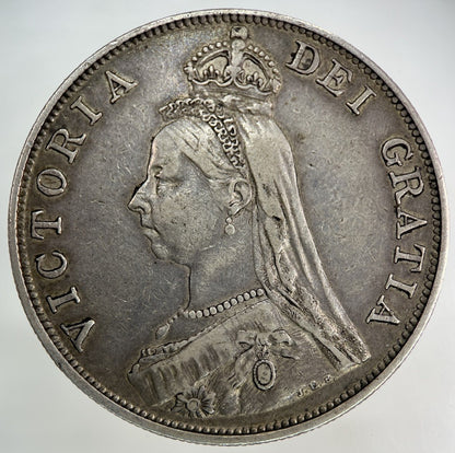1889 Victoria Double Florin Silver Coin | Very High Grade