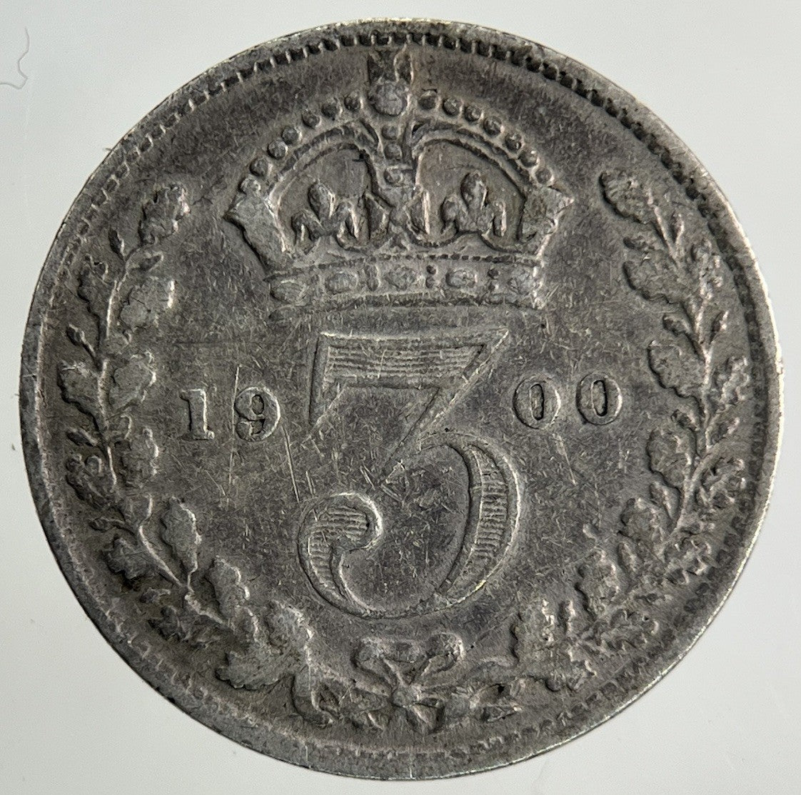 1900 Victoria Threepence Silver Coin | Fine Collectable Grade