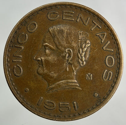 1951 Mexico 5 Cinco Centavos Coin | Very High Grade