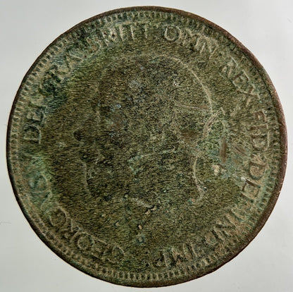 1929 George V Half - Penny Coin | Collectable Grade