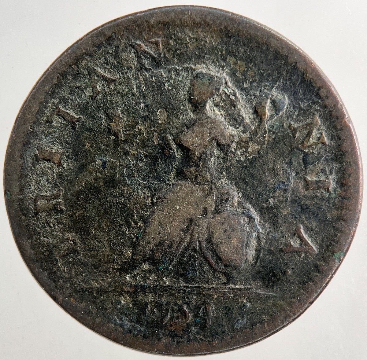 1754 George II 2nd Farthing Coin | Collectable Grade | a9244