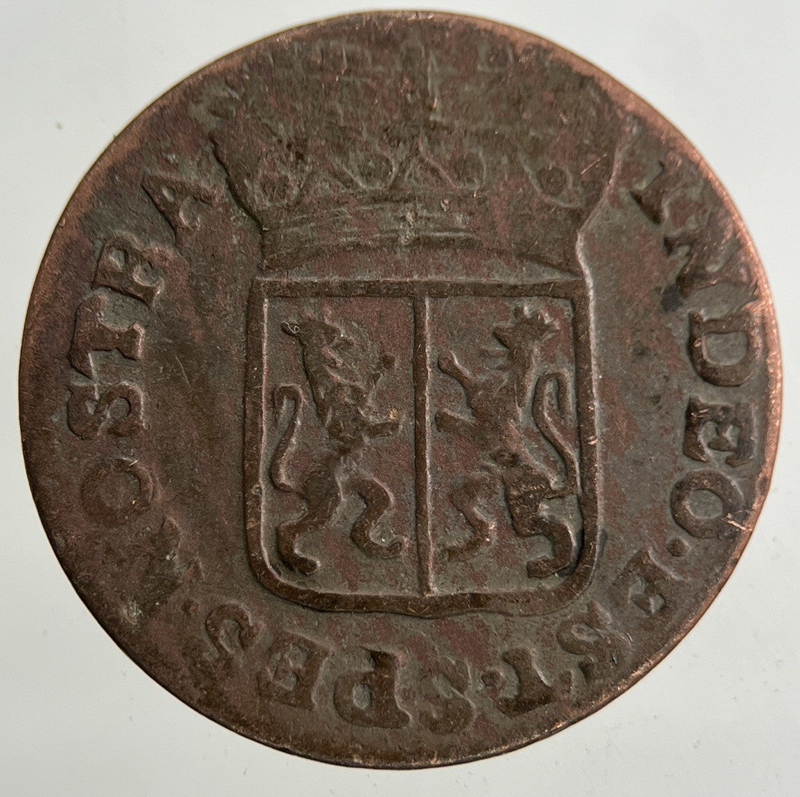 1790 Netherlands 1 Duit Coin | Fine Collectable Grade