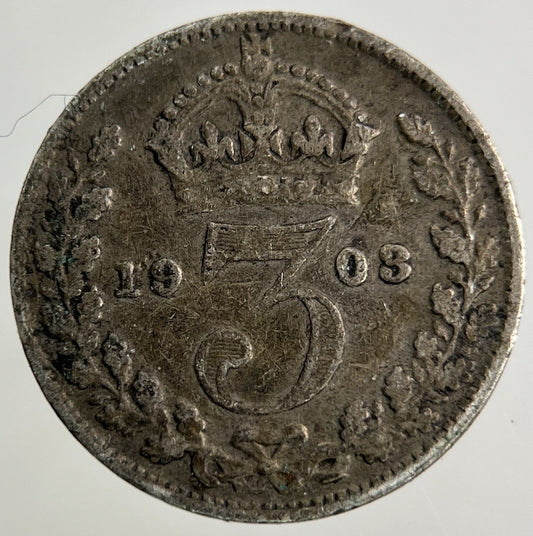 1903 Edward VII Threepence Silver Coin | Collectable Grade