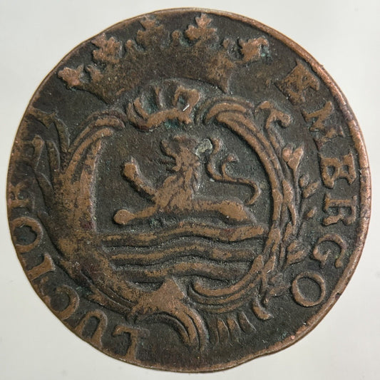 1768 Netherlands Zelandia 1 Duit Coin | Fine Collectable Grade