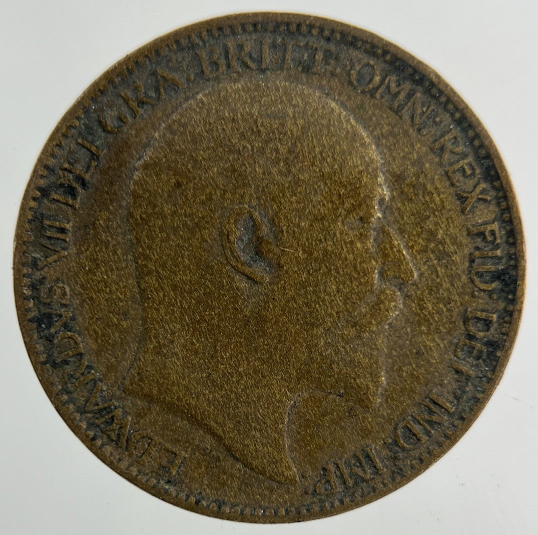1902 Edward VII Farthing Coin | Fair Grade