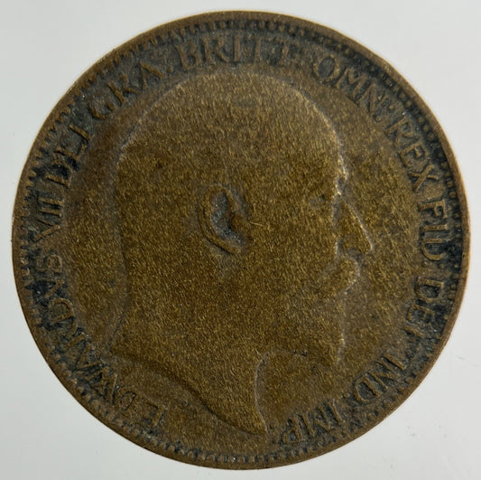1902 Edward VII Farthing Coin | Fair Grade
