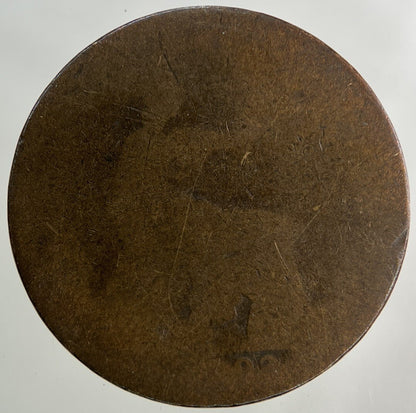 1893 Victoria Half - Penny Coin | Worn Grade