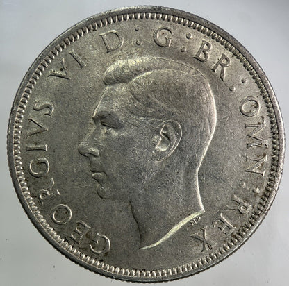 1939 George VI Half - Crown Silver Coin | Fine Collectable Grade