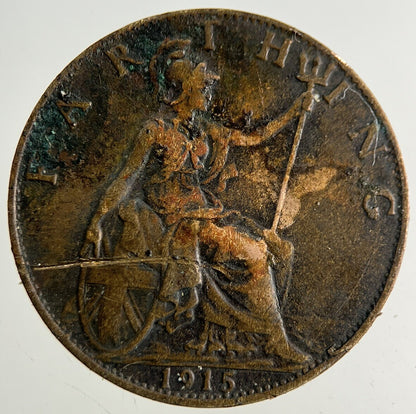 1915 George V Farthing Coin | Collectable Grade